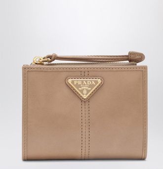 Prada Small light pink leather wallet