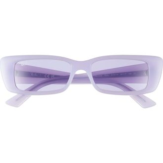 Ray-Ban Teru 54mm Rectangle Sunglasses in Violet at Nordstrom