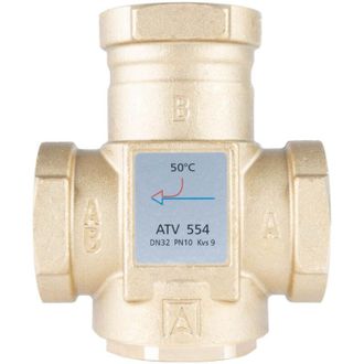 OEM V&aacute;lvula De Temperatura Atv 554, Dn32, Rp1 1/4 Pulgada, Kvs 9, 50 &deg;c