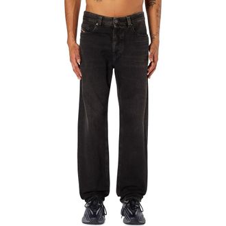 Diesel 2024 D-Macs Tapered Leg Jeans in Black/Denim at Nordstrom, Size 32