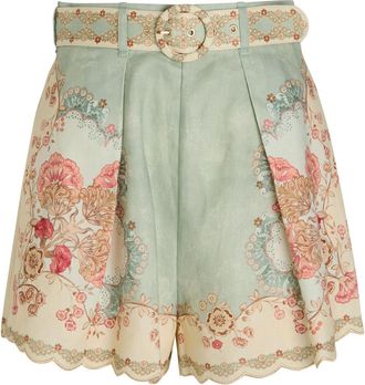 Zimmermann Daylight Tuck Printed Linen Shorts - Multicoloured 1 - 00 (UK 6 / XS)