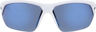 Nike Blue Mirror Wrap Mens Sunglasses NIKE SKYLON ACE MI EV1125 104 69