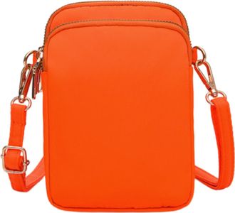 Generic Womens Fashion Messenger Crossbody Phone Shoulder Bag for Everyday Outdoor Use and Secure Storage (Orange, 19 * 11CM)