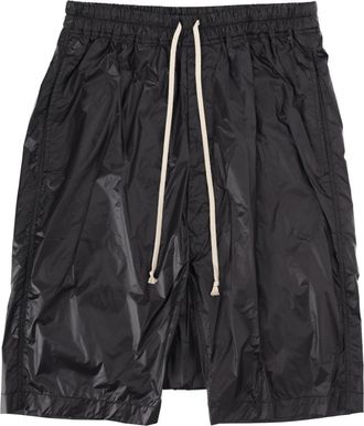Rick Owens Neutrals Drawstring Pods Dropped Crotch Shorts
