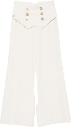 BABYLON Wijde broek - Dames - Wijde Broeken - Wit - L - Broeken
