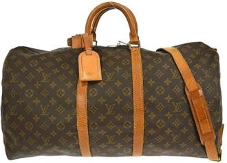 Louis Vuitton Vintage, unisex, Bruin, ONE Size, Pre-owned Canvas Weekendtas