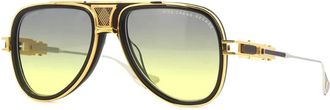 Dita Eyewear Zwarte zonnebril Ultieme stijl - Heren - Zonnebrillen - Geel - 56 MM - Accessoires
