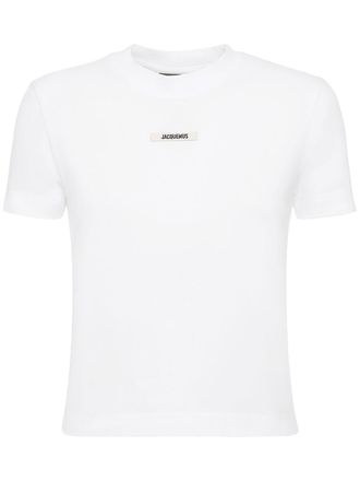 Tシャツ・カットソー JACQUEMUS Women Tops 24E241KN357 2358110 White Jacquemus Short-sleeve tops for Women | Online Sale up to 78