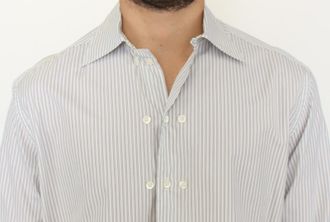 Ermanno Scervino Striped Cotton Shirt - White