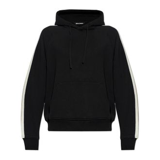 Palm Angels Hoodies, male, Black, Size: XL Hooded Sweatshirt