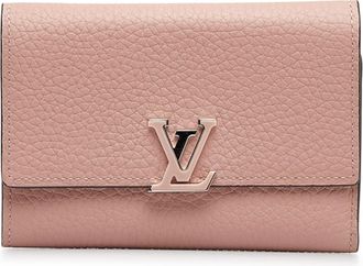 Louis Vuitton Pink Leather Wallet (Tri-Fold) (Pre-Owned)