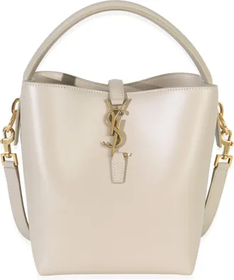 Saint Laurent Shiny Calfskin Small Le 37 Bucket Bag