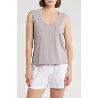 James Perse V-Neck Cotton Tank in Iris at Nordstrom Rack, Size 3 (Fits Like 8-10 Us)