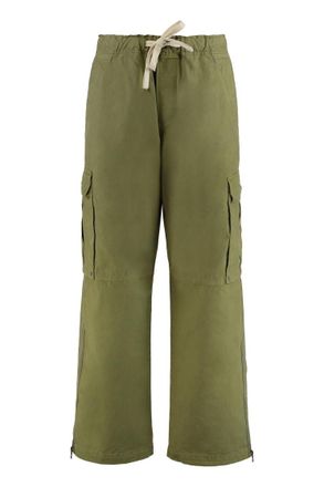 Palm Angels Green Loose Cargo Pants
