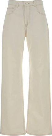 Ami Jeans, Dames, Beige, W26, Katoen, Wide Jeans