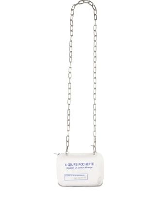 Doublet Borsa messenger con catena - Bianco