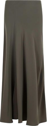 P.A.R.O.S.H. P. A.R. O.S. H. Poker Long Skirt In Grey Polyester