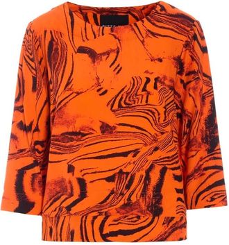 Bitte Kai Rand Overhemden, Dames, Oranje, XS, Viscose Blouse