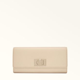 Furla 1927 Portafoglio Continental Ballerina I Rosa Pelle Stampata Donna