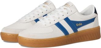 Gola Grandslam Elite Womens Shoes White/Sapphire/Navy/Gum : 6.5 B - Medium, Leather