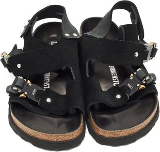 Dior X Birkenstock Sandali Milano con suola piatta - Nero