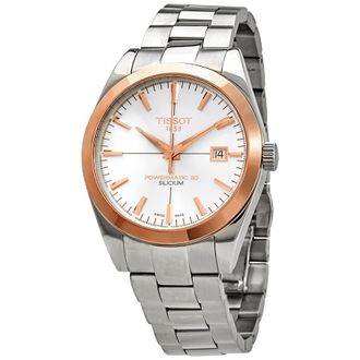 Tissot Pre-owned Tissot T-Gold Automatic Silver Dial Mens Watch T927.407.41.031.00