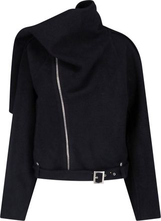 Rick Owens Giacca Sciarpa Flight