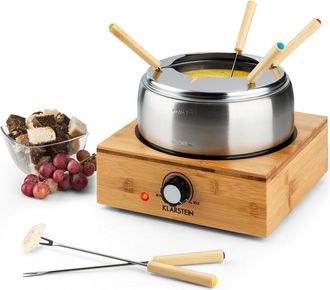 Klarstein Klarstein Bambus Fondue Olla De Acero Inoxidable 800w