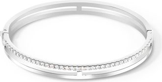 Coeur de Lion Eternal Unity Crystal Bangle in Silver at Nordstrom, Size 6.75