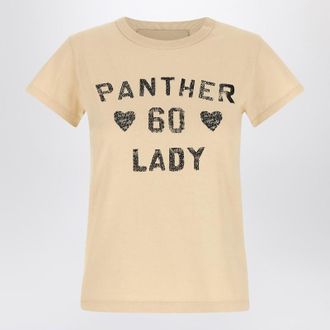Valentino Panther Lady T-shirt in birch color