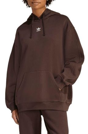 adidas Trefoil Essentials Oversized Lifestyle Hoodie in Aurora Coffee at Nordstrom, Size X-Small