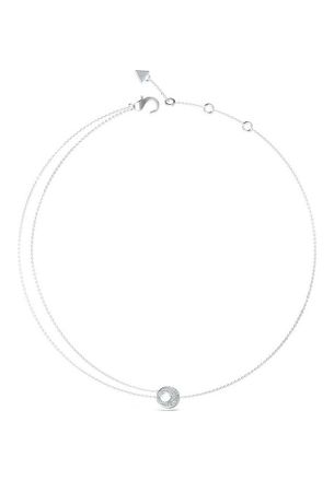 Guess Womens UBN05223RH Ladies Blooming Summer Necklace - Silver Stainless Steel - One Size