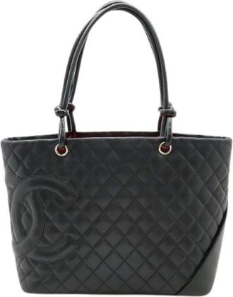 Chanel Pre-owned Tote Bags, female, Black, Size: ONE SIZE Pre-owned Vintage Tote Bag