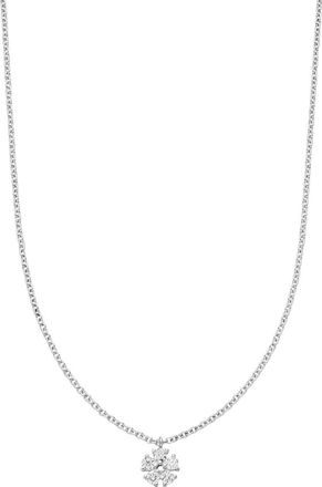 VEYNOU 14kt white gold Lily diamond necklace - women - Diamond/14kt Recycled White Gold - One Size - Silver