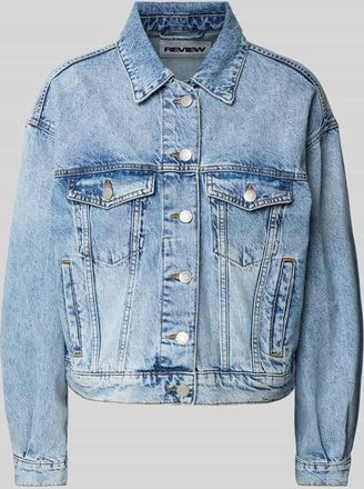 Review Jeansjacke mit Brustpattentaschen in Hellblau, Gr&ouml;&szlig;e XS