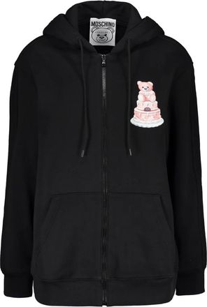 Moschino Dames, Sweatshirts & Hoodies, Zwart, Maat: 2XS Katoen