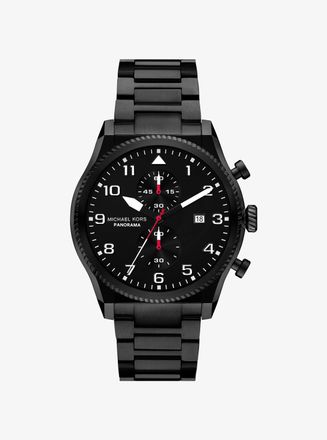 Michael Kors Oversized Panorama Black-Tone Watch