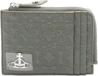 Vivienne Westwood Orb leather cardcase - Grey