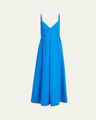 Proenza Schouler Barker Sleeveless Stretch Poplin Dress