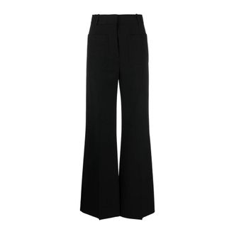 Victoria Beckham Dames, Broeken, Zwart, Maat: XS