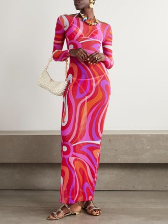 Pucci Giacca In Spugna Di Cotone Stampata Con Finiture In Twill E