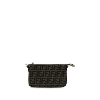 Fendi FF-Monogram Jacquard Shoulder Bag - Brown