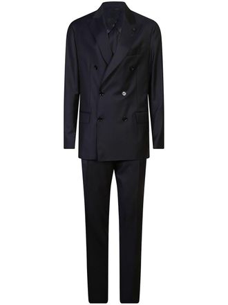 Lardini double-breasted suit - Black