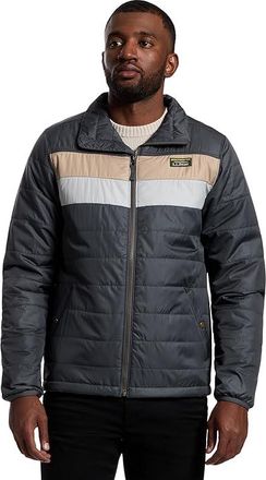 L.L.Bean Mountain Classic Puffer Jacket Color-Block Mens Clothing Iron/Putty : 3XL, Polyester