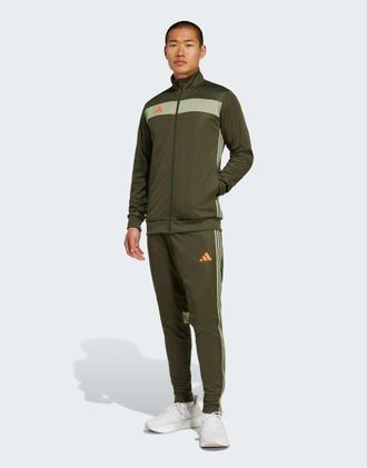 adidas Tiro 25 Essentials - Tuta sportiva color cargo notte / verde tenda