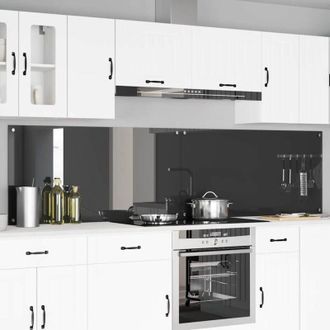 vidaXL vidaXL Rivestimento da Cucina 2 pcs Grigio scuro 120 x 60 cm