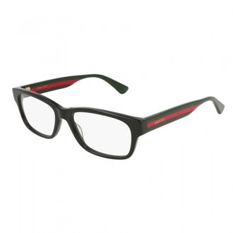 Gucci GG0343O007 Rectangle Full Rim Eyeglasses - Black