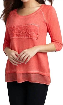 Angel Love Top In Coral