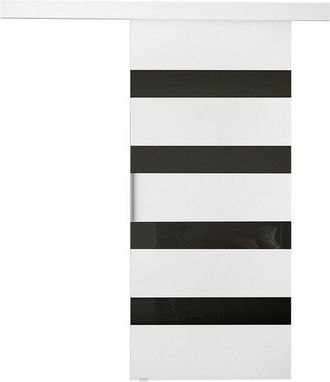 Mirjan24 Mobilier1 - Puerta Corredera Closico 179, Blanco + Negro