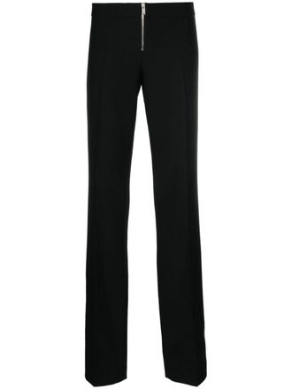 Stella McCartney low-rise wool slim trousers - Black